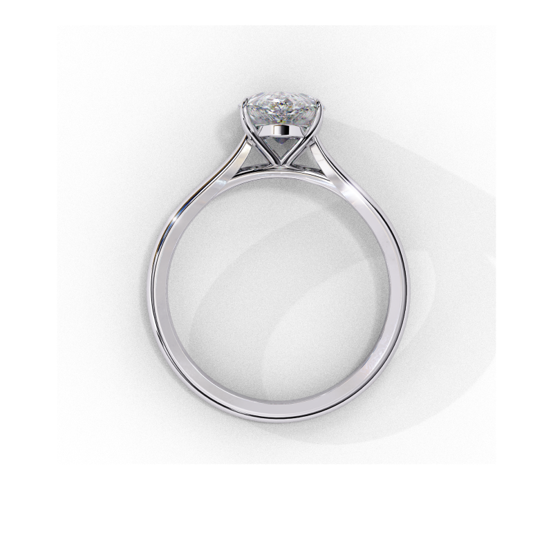 Luminara Pear Solitaire Ring