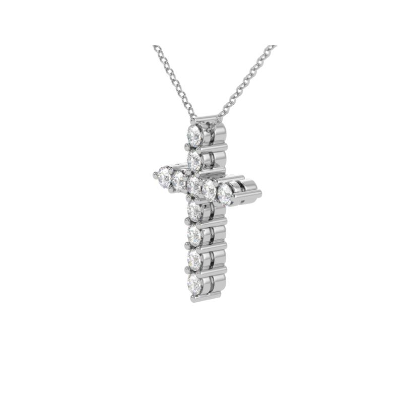 Radiant Faith Diamond Cross Pendant