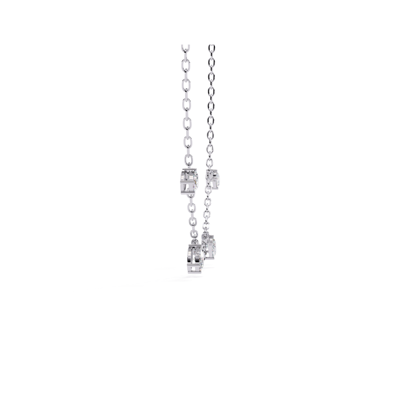 Ethereal Sparkle Diamond Drop Necklace