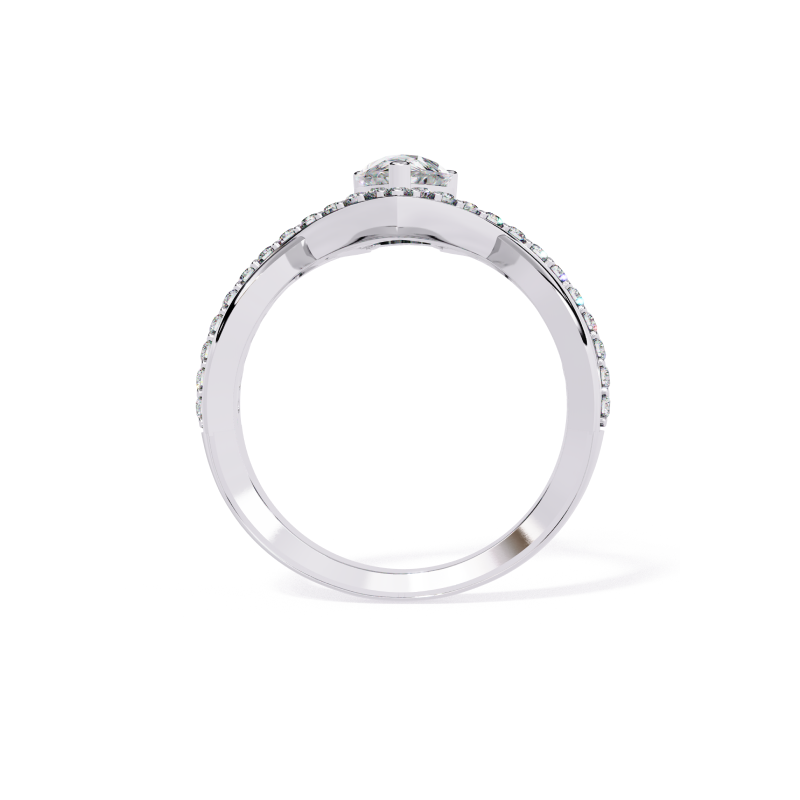 Celestial Crown Pear Diamond Ring