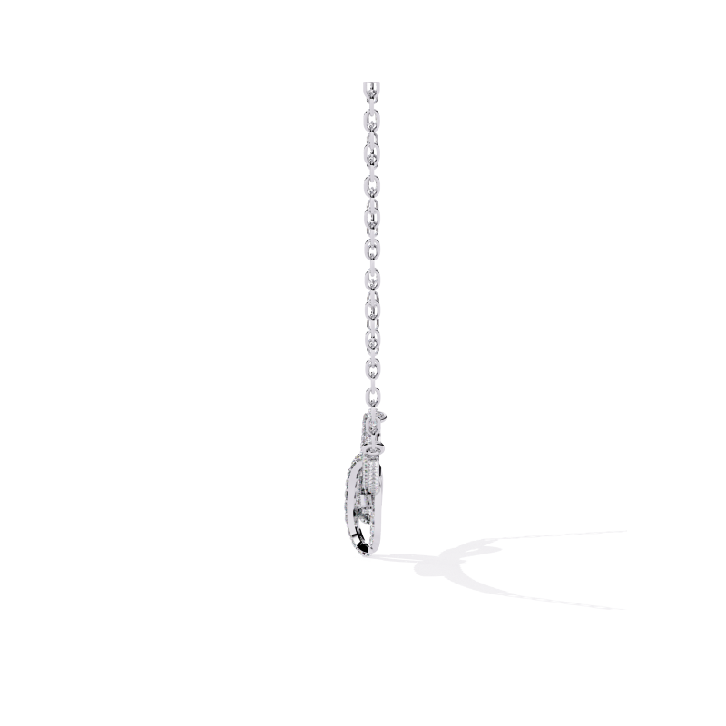 Graceful Bow Diamond Necklace