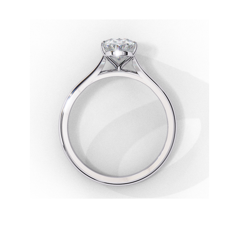 Celestia Oval Solitaire Ring