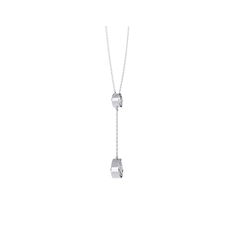 Elegance Drop Diamond Necklace