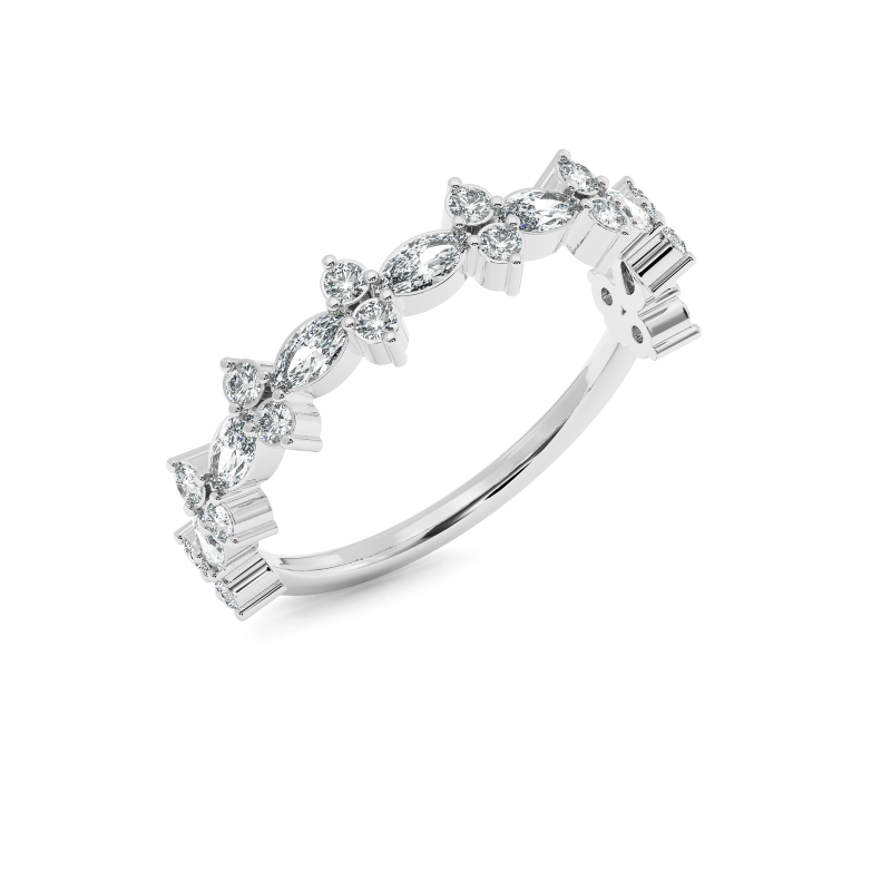 Floral Marquise Harmony Ring