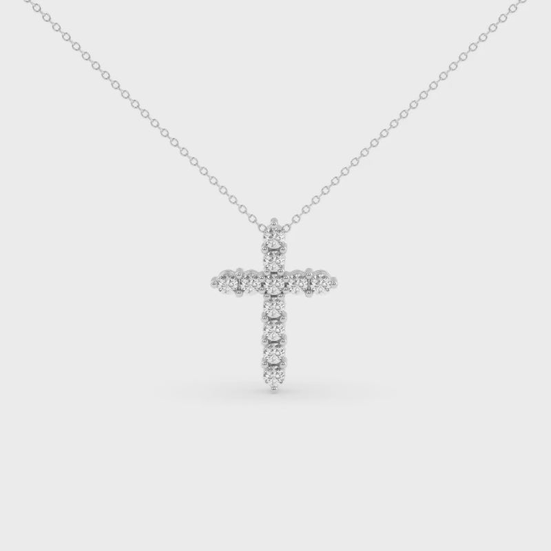 Radiant Faith Diamond Cross Pendant