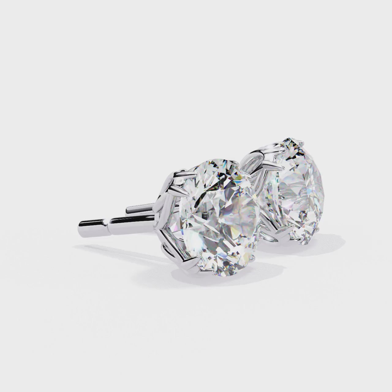 Radiance Round Diamond Stud Earrings