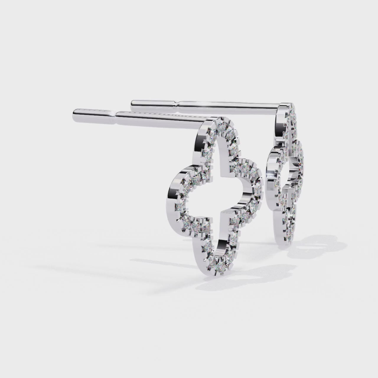 Ethereal Bloom Diamond Studs