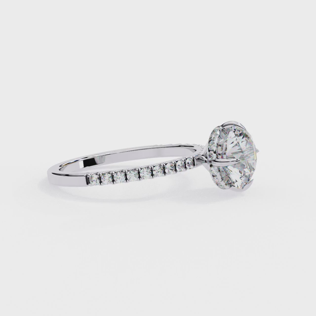 Celestial Round Brilliant Ring