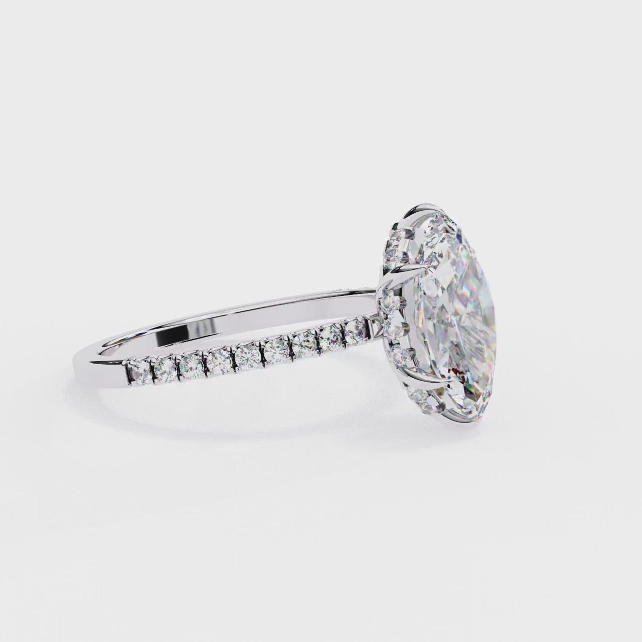 Aurora Marquise Pave Ring