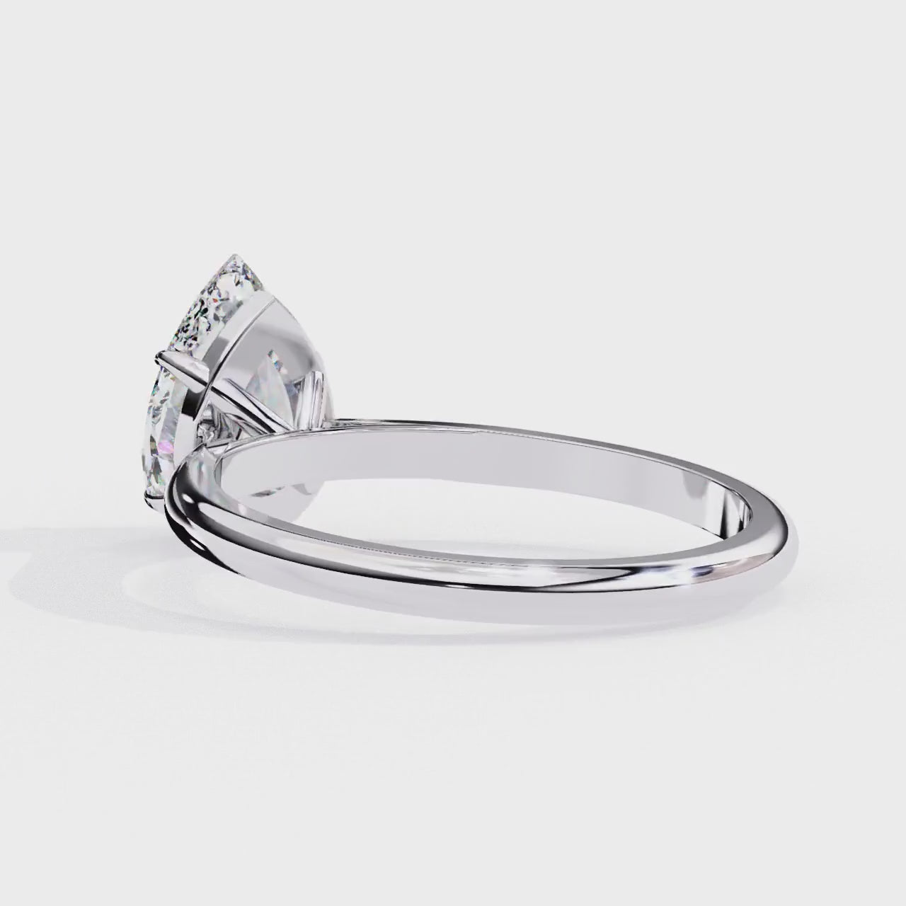 Luminara Pear Solitaire Ring
