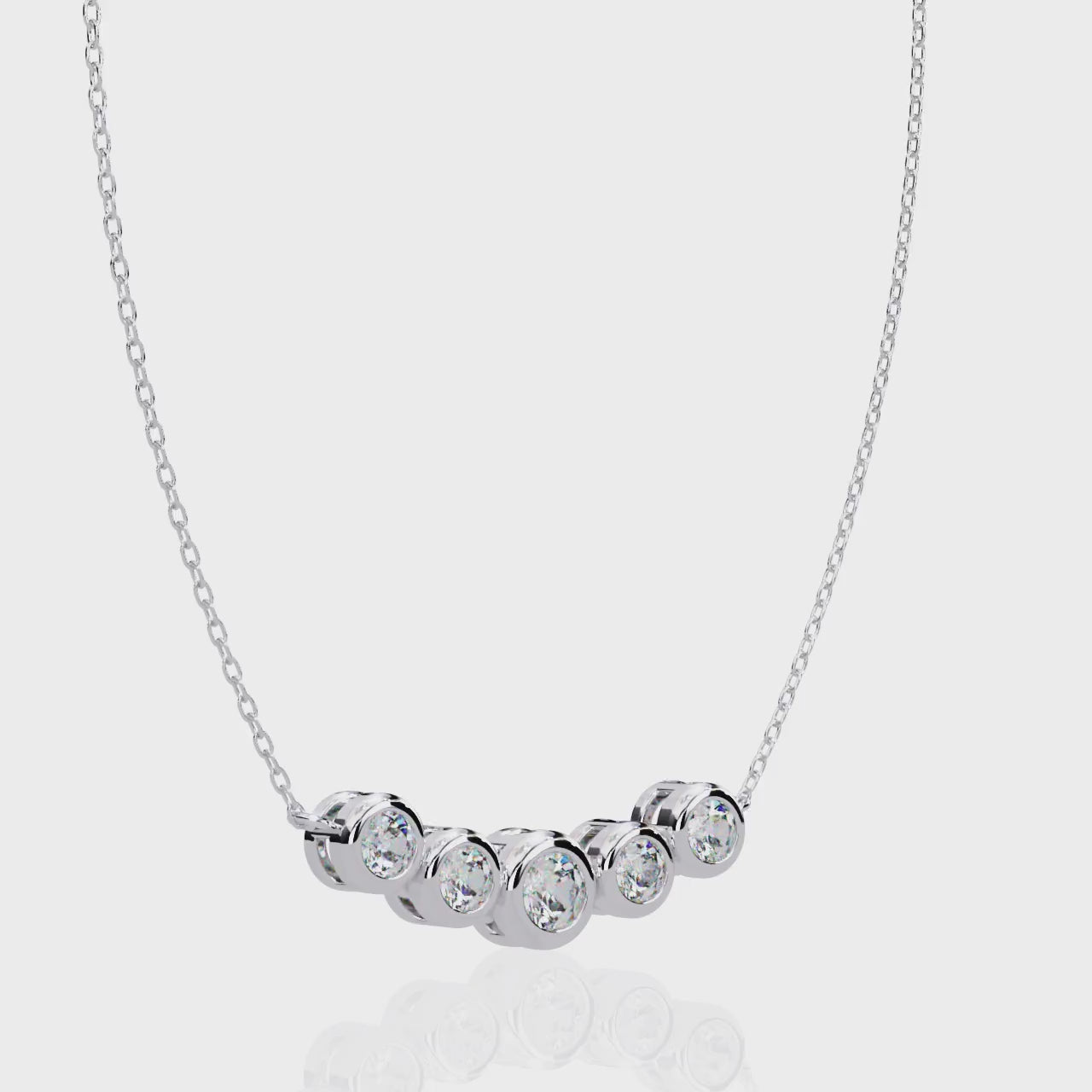Horizon Diamond Necklace