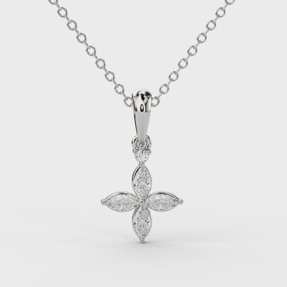 Celestial Bloom Diamond Pendant