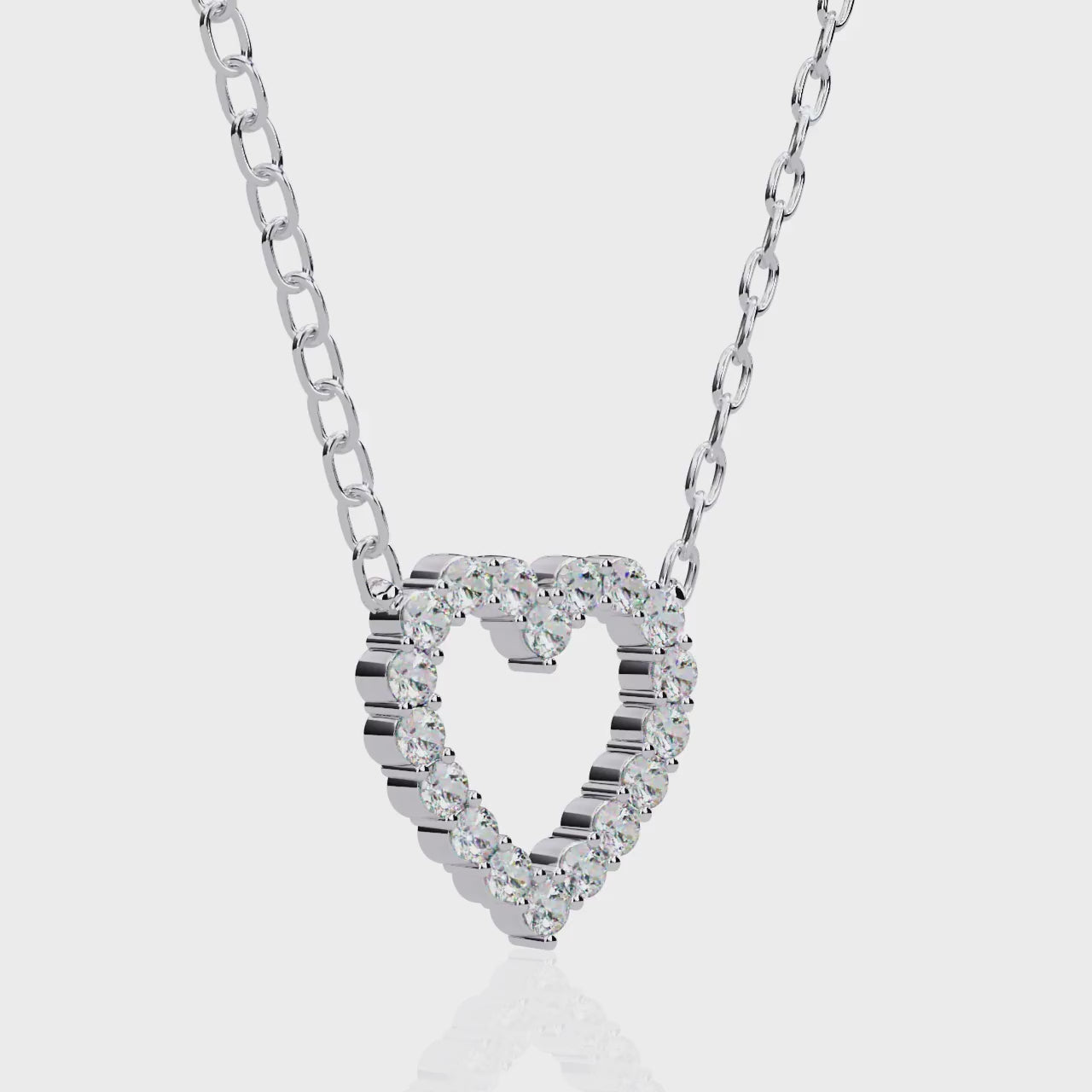 Eternal Love Diamond Heart Necklace
